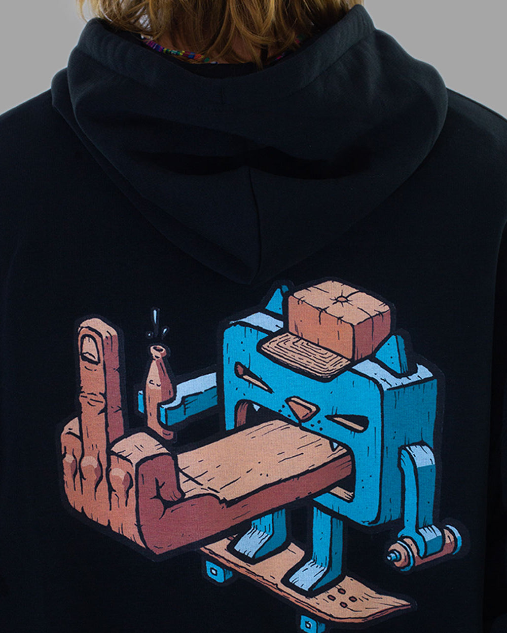 PHIKA Figga Finga Hood Hoodie Ansicht 3 - Back To The Streets