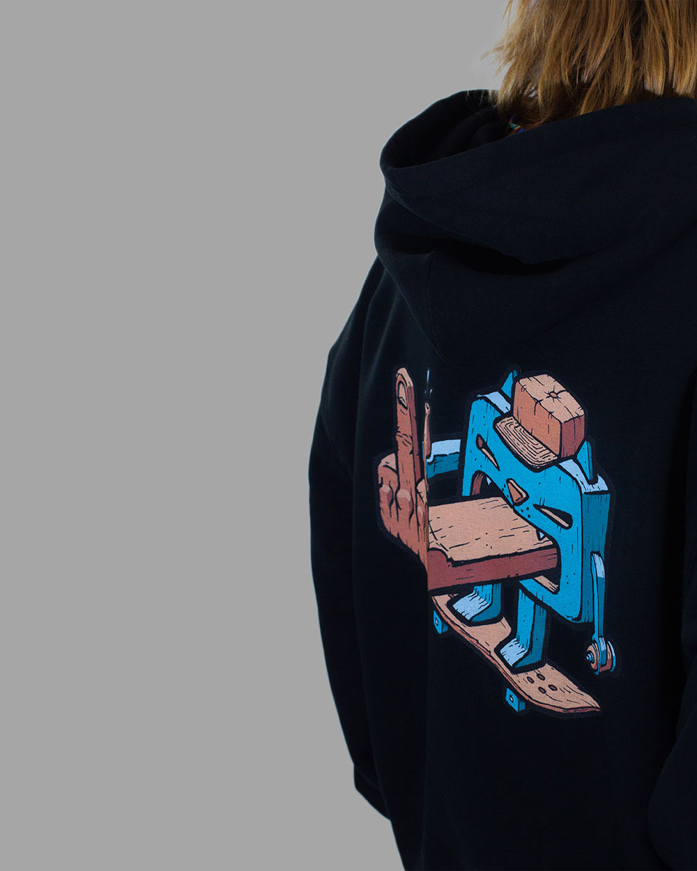 PHIKA Figga Finga Hood Hoodie Ansicht 6 - Back To The Streets
