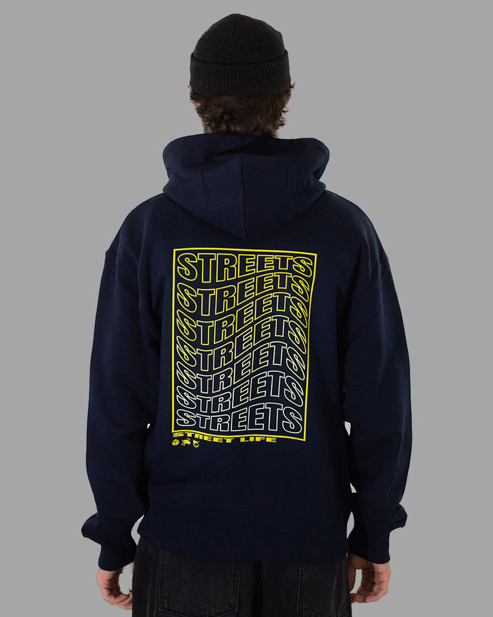 Wavy Hood Hoodie - Back To The Streets